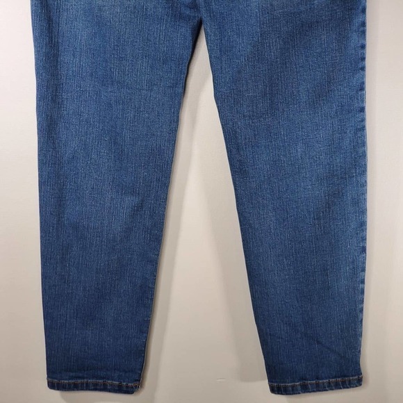 Tahari Kelly Mid-Rise Skinny Jeans Medium Wash Indigo Blue Size 12/31 - Picture 6 of 12